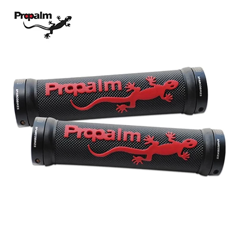 Propalm Mountain Road manopole per biciclette maniglie dritte gomma alluminio doppio lato Lock-on manopole per bici coperture attrezzature per