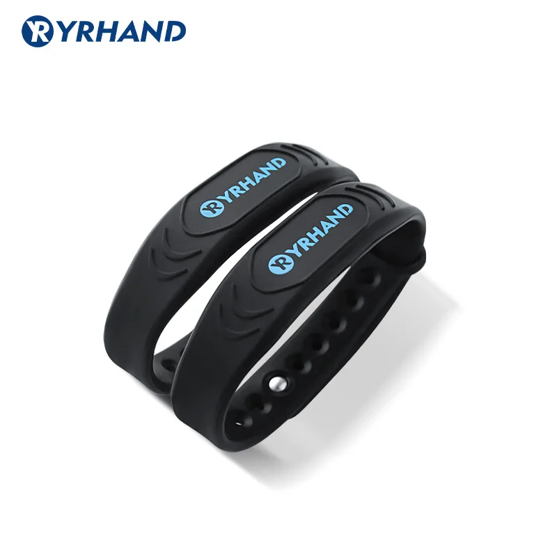 Black Smart Wristbands Bracelets for rfid door locks