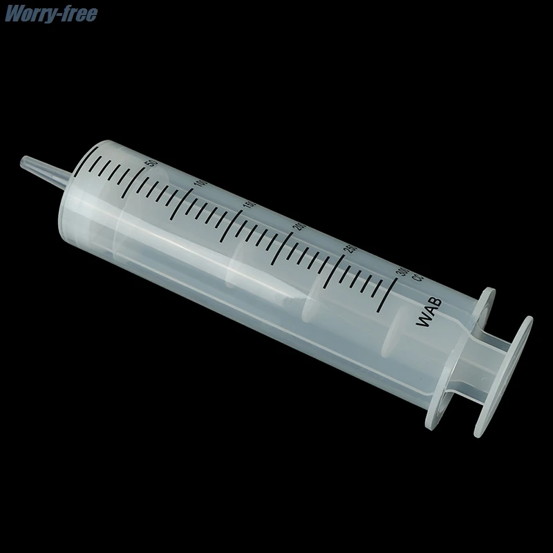 300ml Plastic Syringe Large Capacity Syringe Transparent Reusable Sterile Measuring Injection Syringe Nutrient Hydroponics HOT!