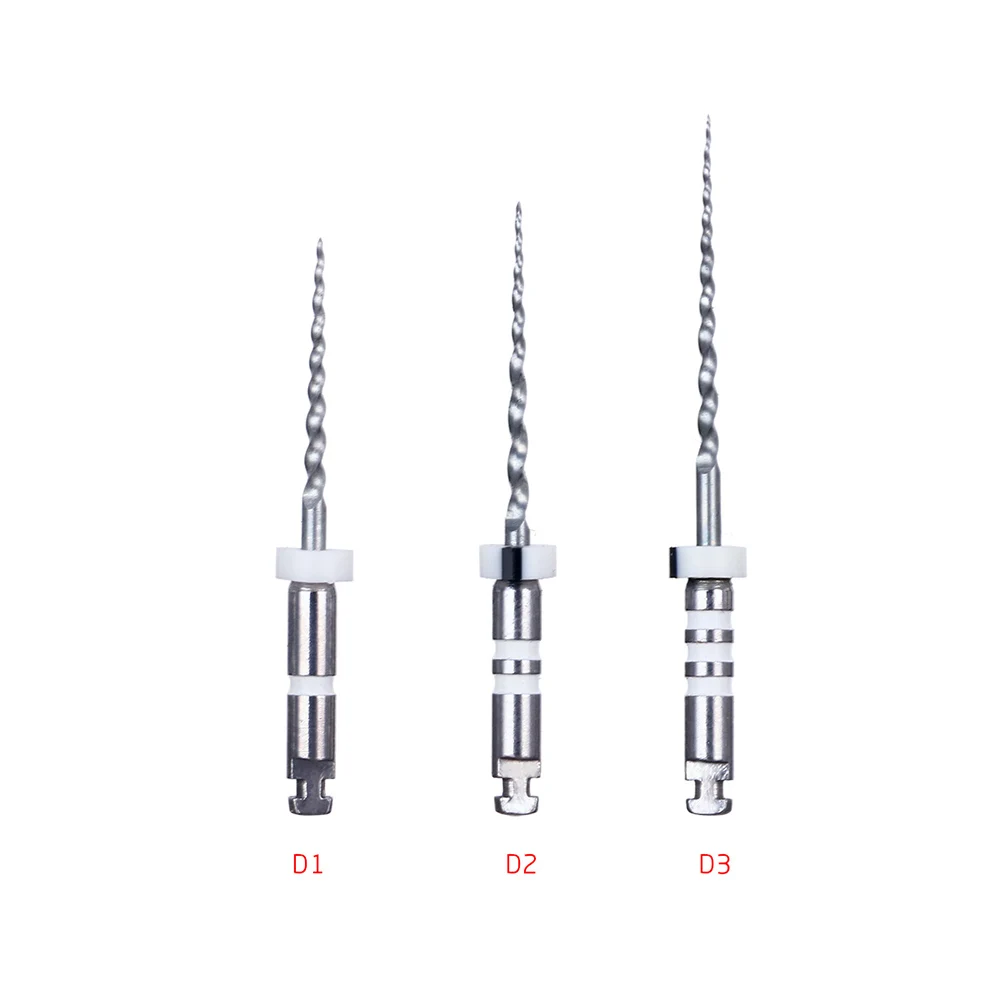 6pcs/Pack AZDENT Dental Retreatment Engine Root Canal NiTi File D1-D3