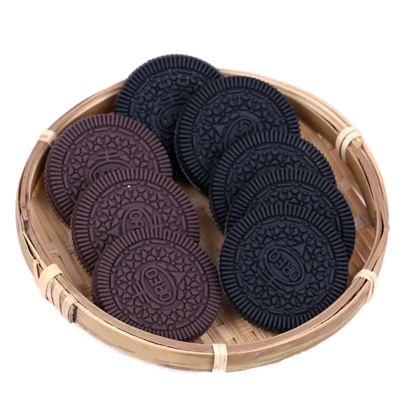 Artificial Oreo cookie model chocolate food snack shop decor fake food