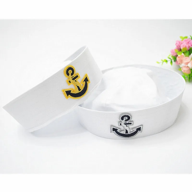 Unisex Sailors Ship Boat Captain Military Hat Navy Marine Skipper Ship Cap Costume Adults Party Fancy Dress for Adults and Kids