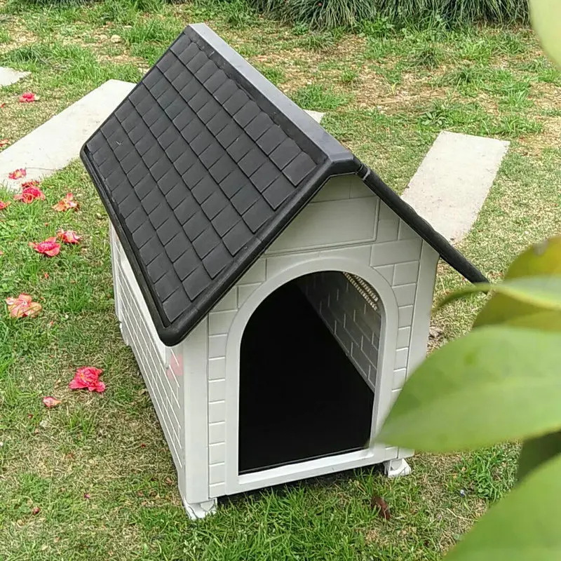 Imagem -02 - Casa do Cão ao ar Livre Grande Canil Acessórios para Animais de Estimação Lavagem Removível Fácil de Instalar Saposhnikovia Divaricata Ventilação Gaiola do Cão