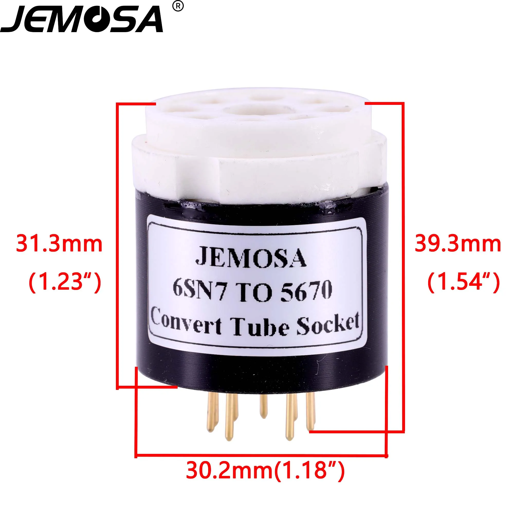 1PC 6SN7 6SL7 ECC32 ECC33 6N8P 6N9P TO 5670 6N3 6H3N 369A DIY Audio Vacuum Tube Amplifier Convert Socket Adapter