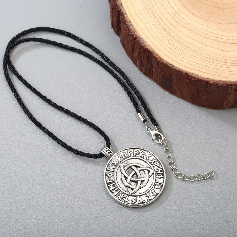 Chandler Celti Knot Pendant Necklace Nordic Vikings Rune  Talisman Amulet Torque Lucky Amulet Gifts India Egypt Dagger Choker