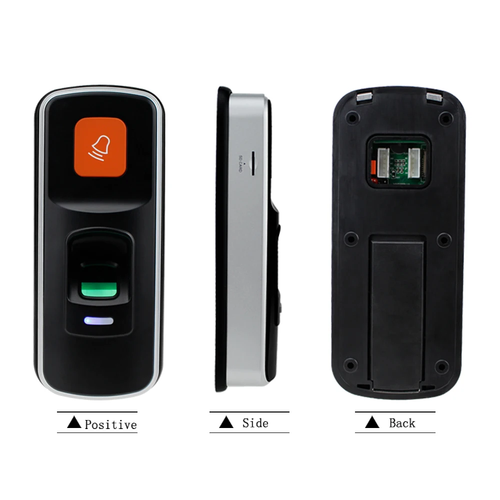 RFID Biometric Fingerprint Access Control System Kit+Electric Magnetic/Strike/Bolt Lock+Exit Button+Power Supply+10Keyfobs