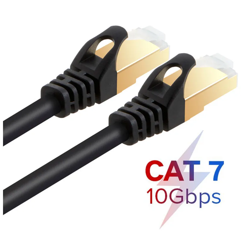 كابل إيثرنت UTP Cat6 STP Cat7 Lan ، 2 م ، 3 م ، 5 م ، 10 م ، 20 م ، تصحيح شبكة الكمبيوتر ، مودم الكمبيوتر ، جهاز التوجيه ، صندوق التلفزيون
