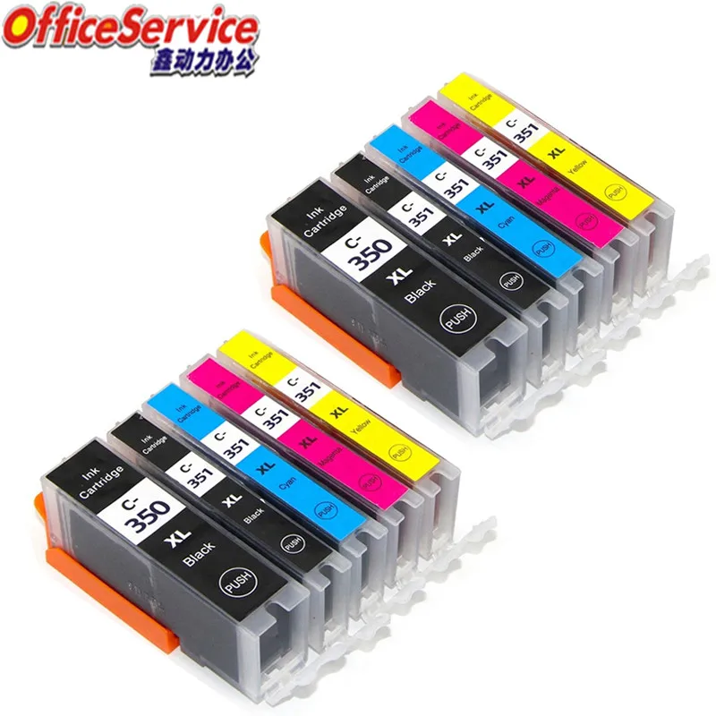 

PGI350XL PGI351 BCI-350 Ink Cartridge Compatible For Canon,suit for iP7230 MX923 IX6830 MG5430 MG5530 MG5630 MG7530 printer