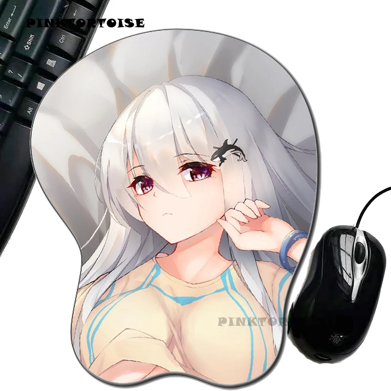 

New arrival PINKTORTOISE Anime arknights skadi Silicon 3D chest Mouse Pad Ergonomic Mouse Pad Gaming Mouse Pad