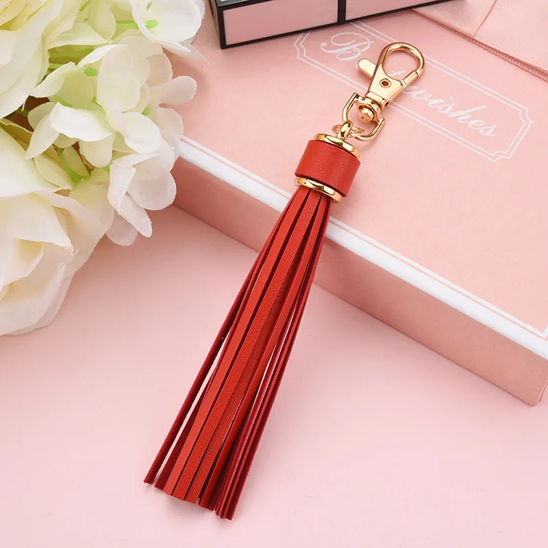 2-5Pcs Faux Leather Trim Tassel Fringe Woman DIY Bag  Jewelry Make Accessories Crafts Tassels Garment Sewing Decoration Pendant