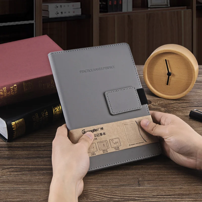 مفكرة A5 للأعمال من غوانبو ، مفكرة بإبزيم جلدي قديم ، مفكرة اجتماعات لطلاب الكلية