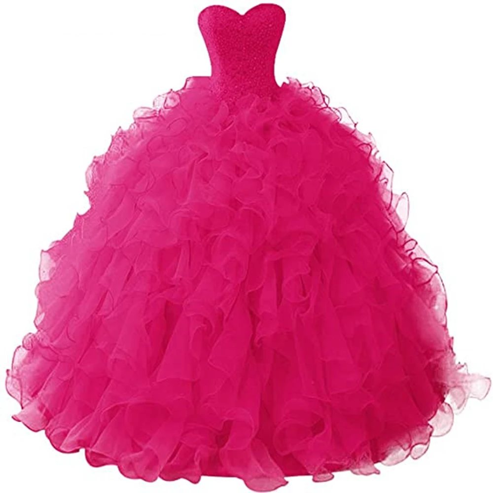 Vestidos de quinceañera para baile de máscaras, corpiño Formal de cristal, Organza, Princesa, fiesta de cumpleaños