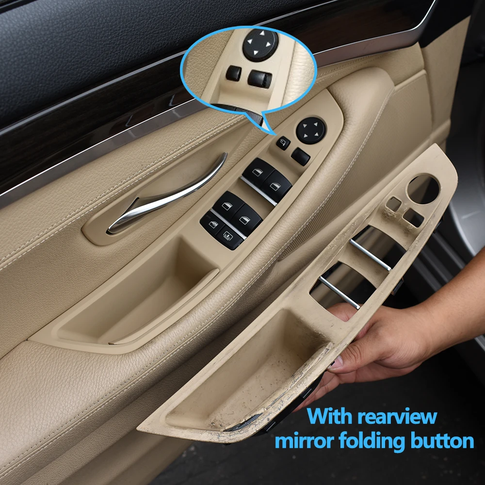 LHD Car Interior Driver Door Pull Handle Armrest Panel Trim for BMW 5 Series F10 F11 F18 520 523 525 528 530