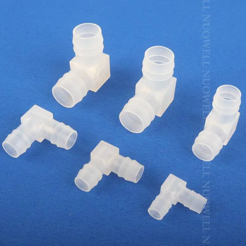 5~100pcs 4~20mm Food Grade PP Equal Elbow Connectors Fish Tank Pipe Joints Garden Water Connector Air Pump Tube Hose Connectors