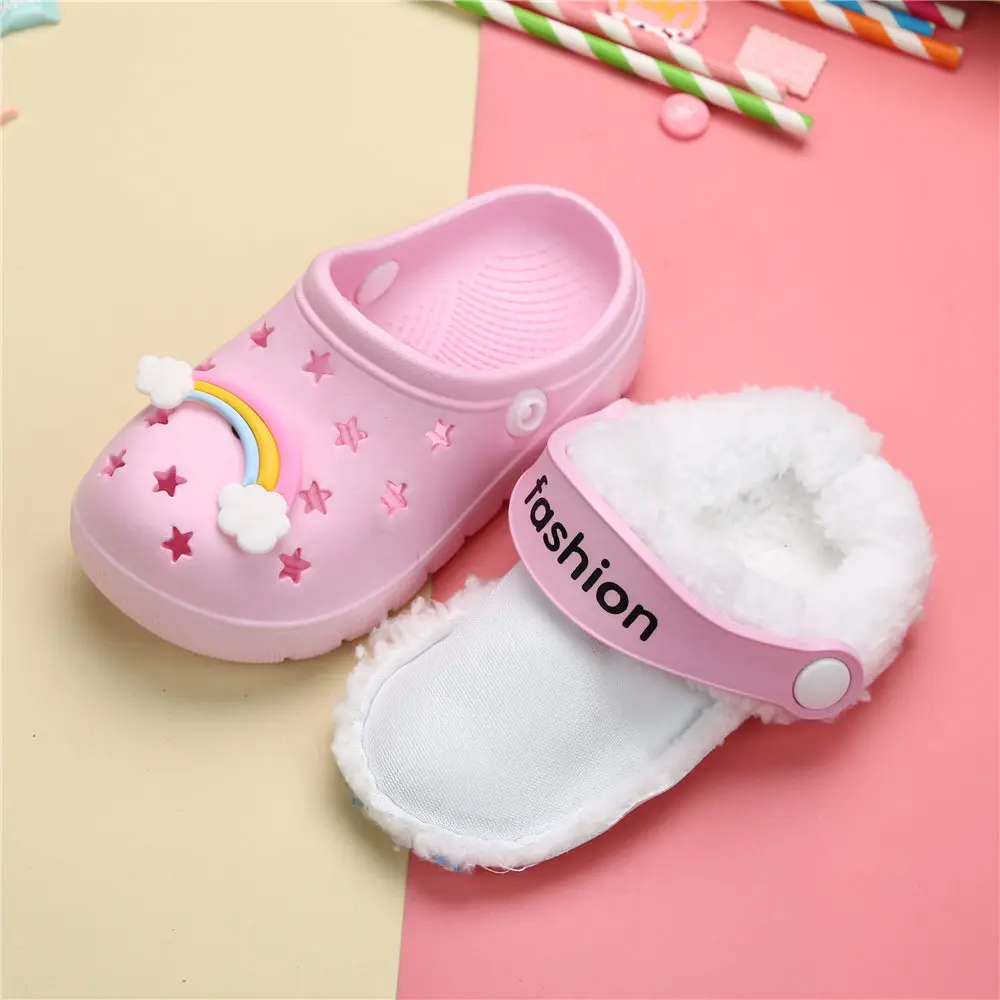 Winter Summer Unicorn Kids Beach Barefoot Cave Shoes Children Beach Sandals Toddler Boy Girl Indoor Home Slipper Cute Flip Flop