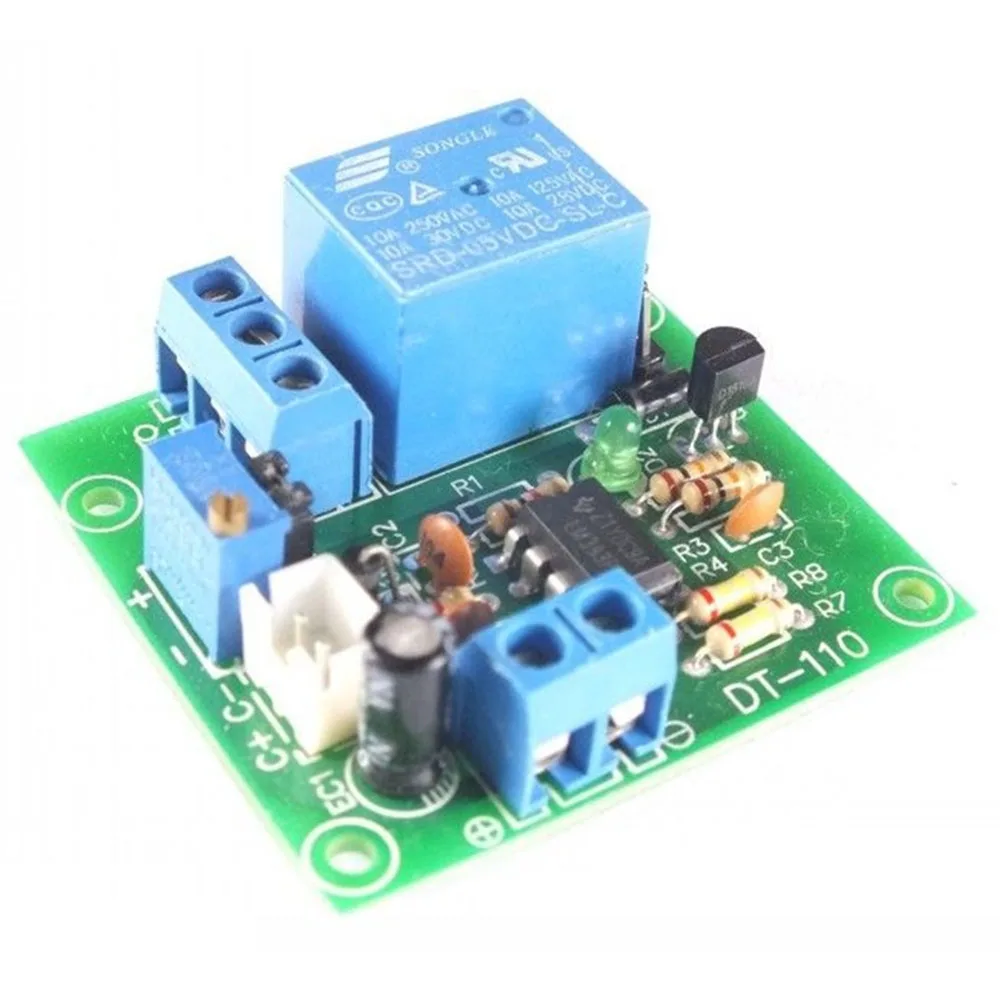 LM393 Voltage Comparator Module DC 5V/12V/24V 1 Channel Relay Module for Automotive Circuit Modification Circuit + LM393 Case