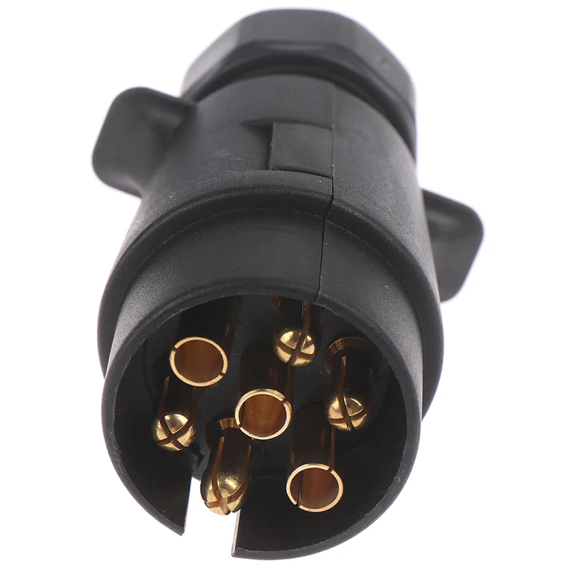 13 To 7 Way Round Standard European Car Plug Connector Plastic 7 Pin Socket Plug For Trailers Car Accessories Waterproof Adapter