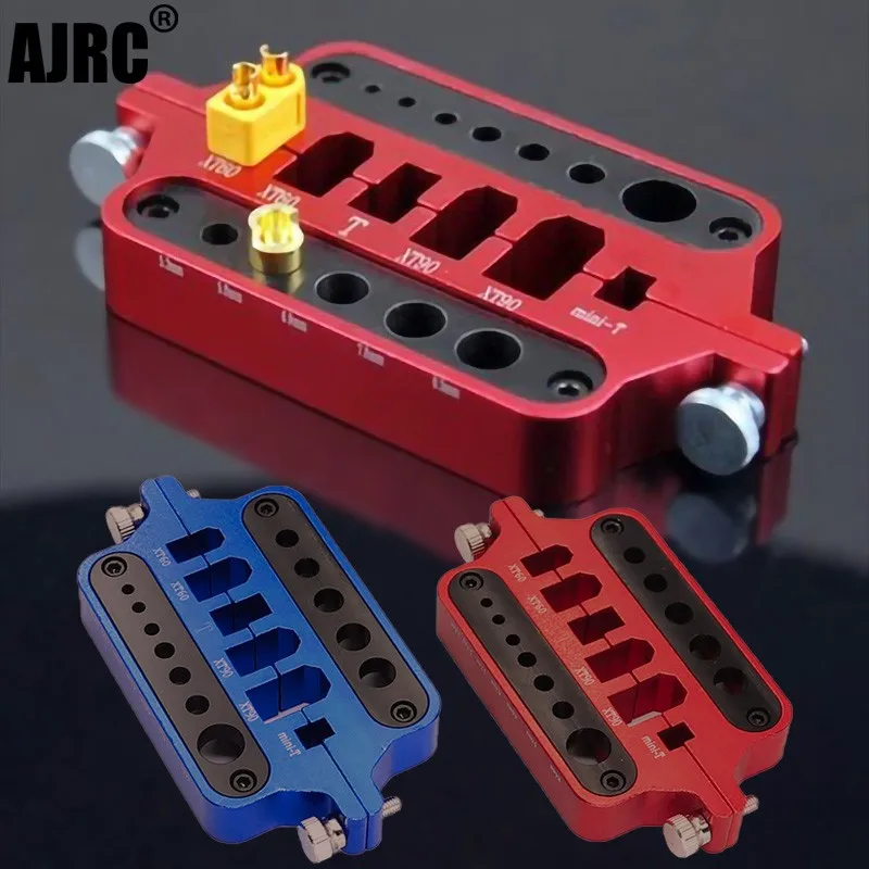 RC metalowy mini czerwony uchwyt na narzędzia lutownicze model samochodu dron narzędzie do spawania morskiego złącze wtykowe T XT60 XT90