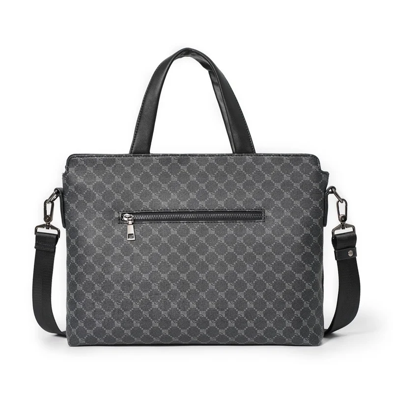 New Business Casual Men Top-Handle Bags Briefcase Men Handbag Fashion Print Shoulder Messenger Bag Crossbody Laptop Bag Totes