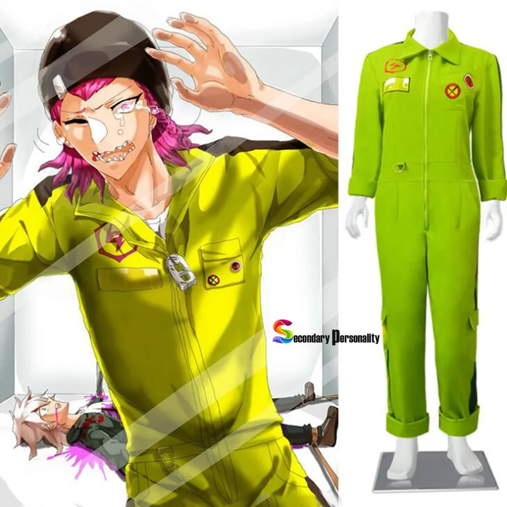 Costume Kazuichi Souda Cosplay Jumpsuits Danganronpa 2 Bodysuit Adult Unisex Halloween Carnival Party Costumes Anime