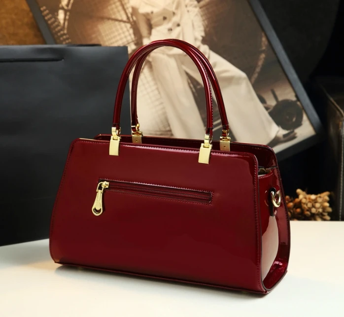 New luxury handbags women bags designer high quality diamond hand bag patent leather messenger bag boston clutch famous brands