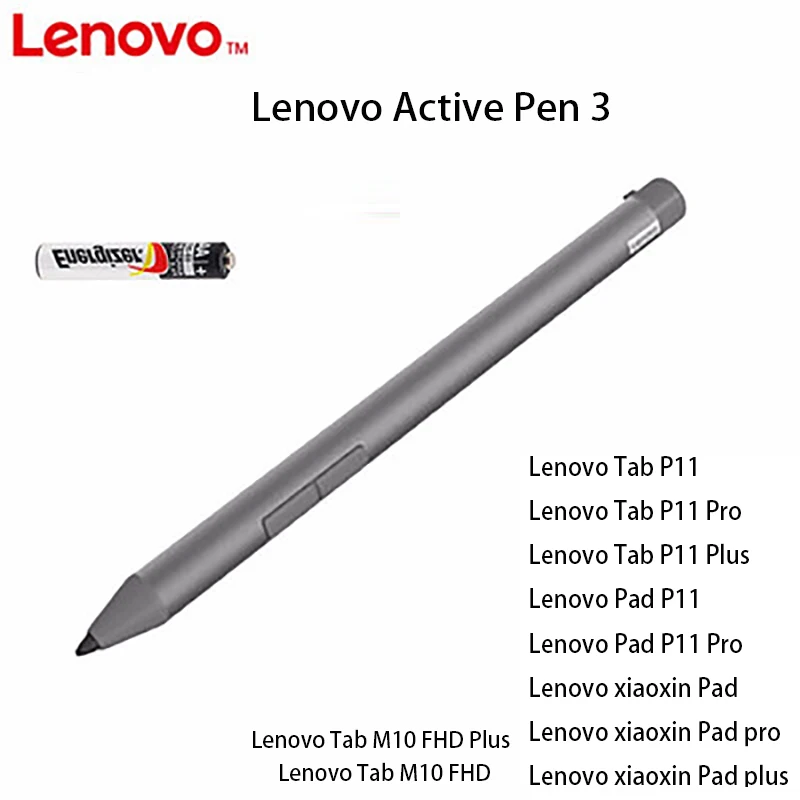 

Active pen AAAA for Lenovo Tab P11 yoga tab 11 Tab P11 pro TB-J706f Tab K11 K10 M10 FHD stylus aes 2.0 wgp Lenovo Active Pen 3