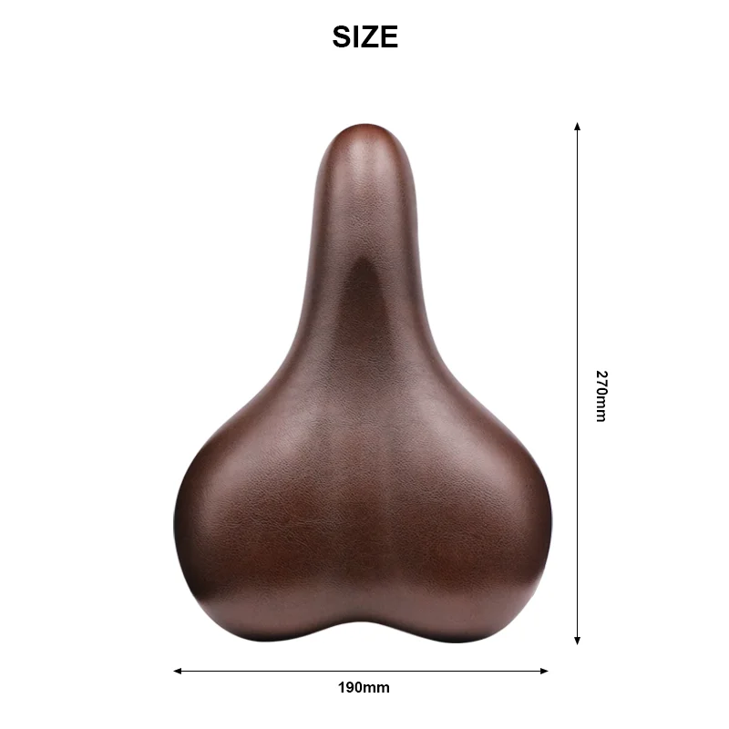 Thicken Bike Saddle Soft Shock Absorption Comfortable Bicycle Seat PU Leather Sponge Shockproof Mountain Road Cycling Cushion