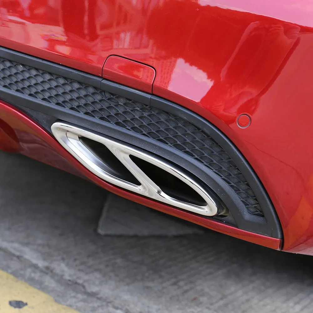 

2 шт., накладки на выхлопную трубу Mercedes Benz Glc A B C E Class X253 W205 Coupe W213