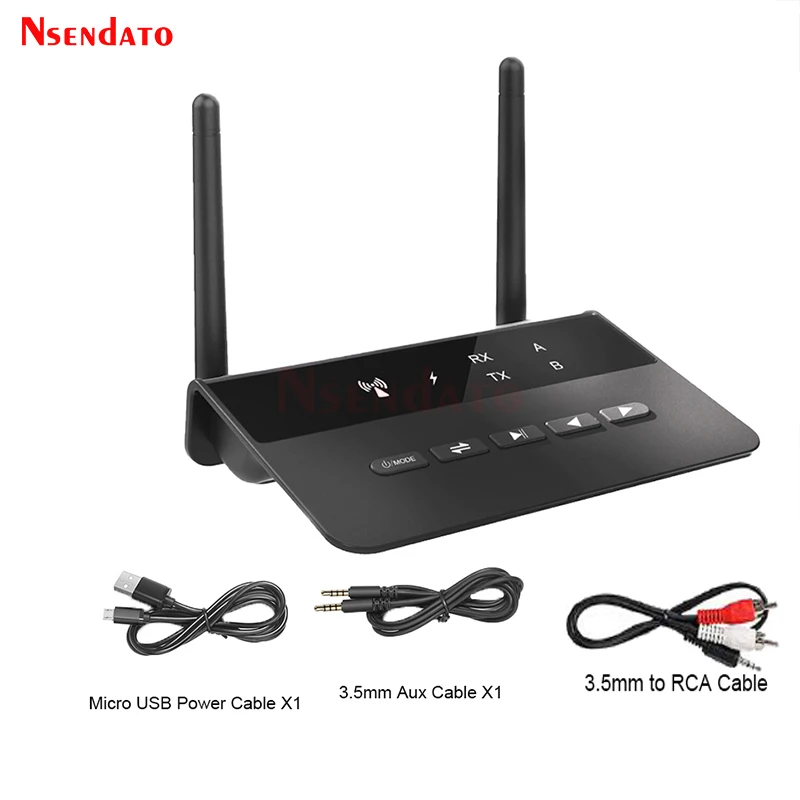 Аудиоприемник Bluetooth 5,0, 80 м, aptX LL, AAC, SBC, 3,5 мм, Aux, беспроводной аудиоадаптер, музыка для ТВ, автомобиля, ПК, наушников