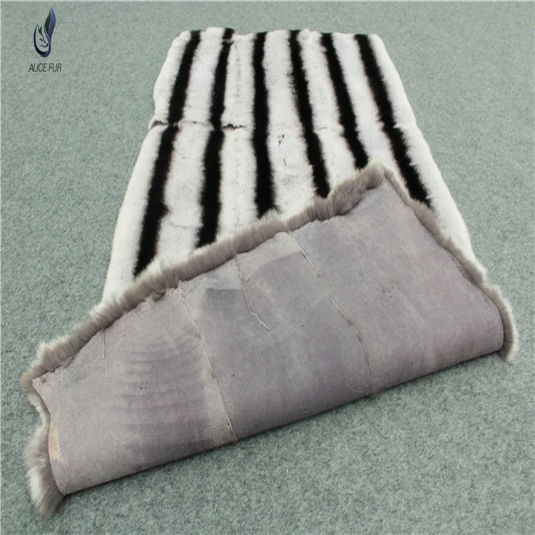 

Luxury home rex rabbit fur blanket throws thick soft hairs chinchilla plate