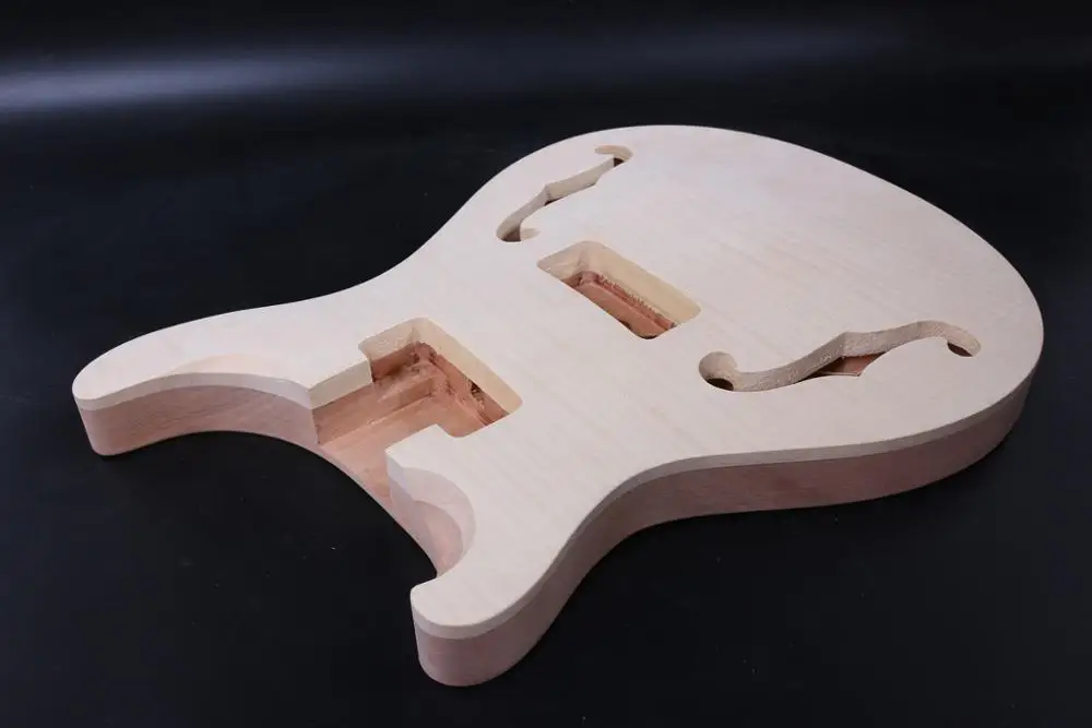 

1 left hand unfinished electric guitar body, High quality Mahogany wood, pickup Style.