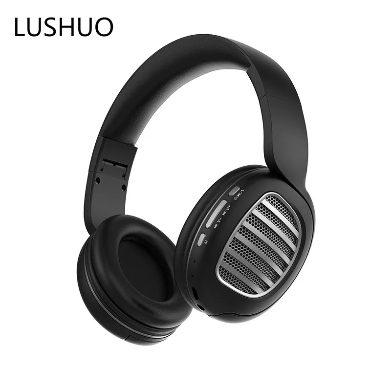 LUSHUO Wireless Bluetooth headset Bluetooth 5.0 Battery 500mAh headset stereo foldable gaming headset with microphone