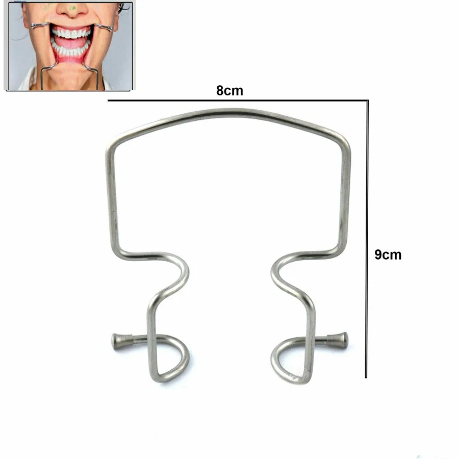 Full Mouth Retractor Dental Retractor Mouth Gag Oral Care Mouth Opener Stainless Steel Dental Teeth Whitening Tool Medium Size