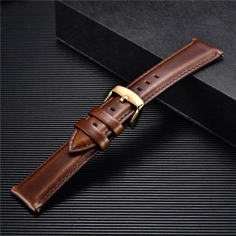 Quick Release Straps Men Women Bracelets Genuine Leather Watchband 18mm 20mm 22mm Business Watch Band DW Watch Accessories