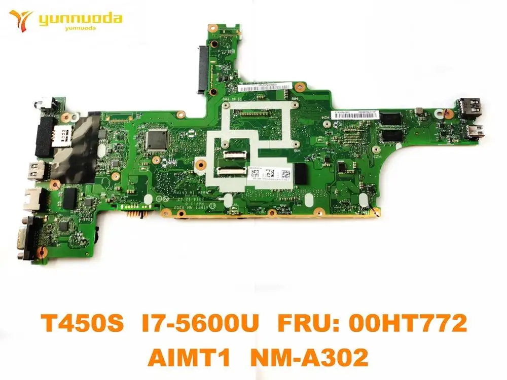 Original for Lenovo Thinkpad T450S Laptop  motherboard T450S  I7-5600U  FRU 00HT772  AIMT1  NM-A302  tested good free shipping