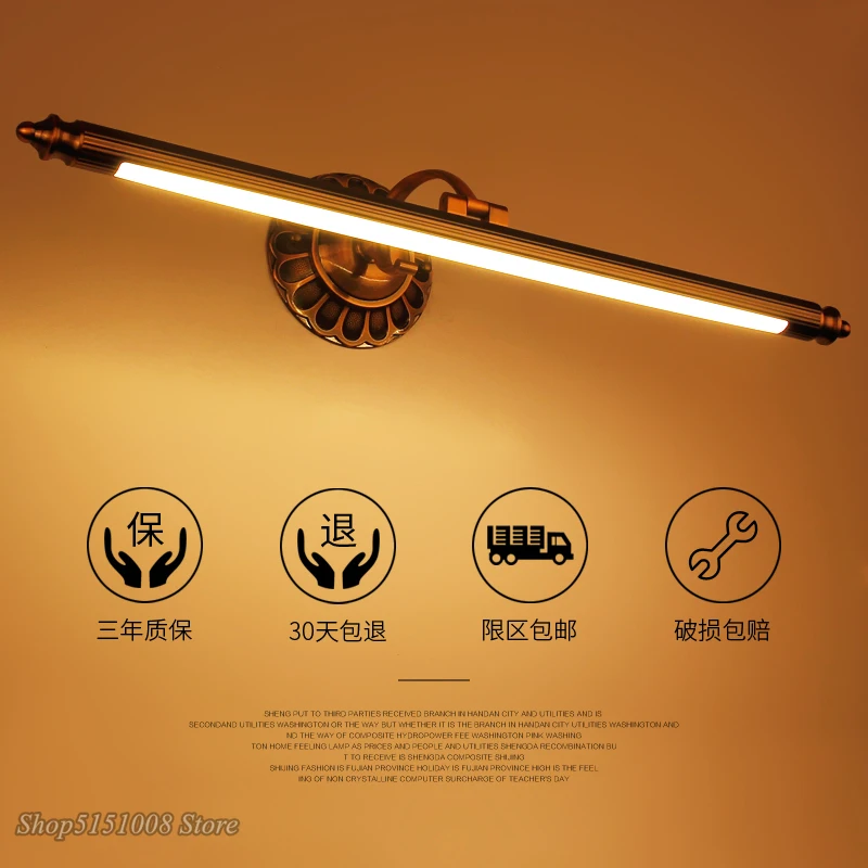 Lampe rétro étanche pour miroir de salle de bain, éclairage de vanité, Luminaire moderne pour décoration de Loft