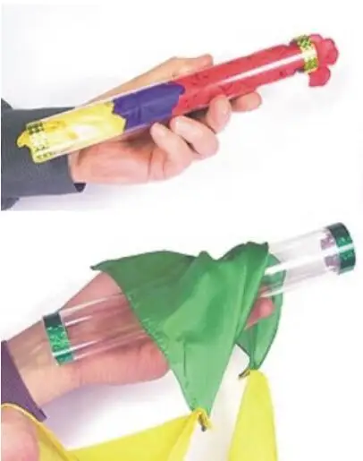 The Crystal Tube With Silk/Silk Blow PVC Tube Magic Tricks Stage Close up Magia Illusion Gimmick Props Accessories Prank Magica