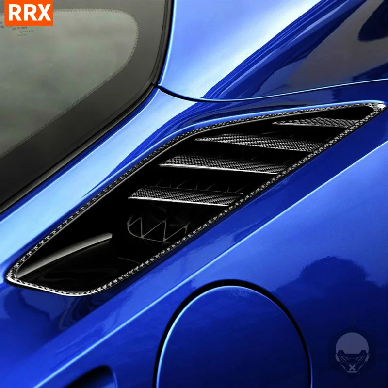 

Tire Air Inlets Vent For Chevrolet Corvette C7 2014+ Car Body Both Sides Real Carbon Fiber Sticker Decorative Accessories