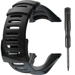 1Pcs Rubber Watch Bands Strap With Black Stainless Steel Clasp Sport Waterproof 23mm For Suunto Ambit2 S Ambit2 Red and Ambit3