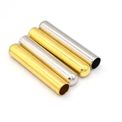 Gold/Silver End Tips Caps Leather Bullets Tube Clasps Ribbon Stopper Findings Shoelace Replacement Metal Aglets Hoodie Clothing