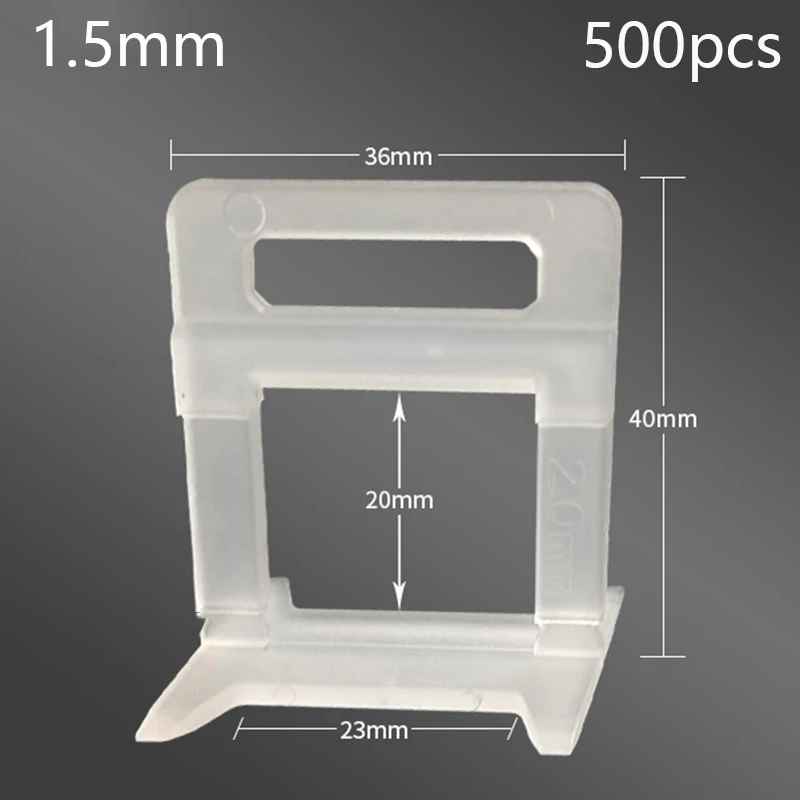 500 Chiếc 1.5Mm Ngói San Bằng Hệ Thống Levelling Do Khoang Cach Bang Sàn Ốp Lát Công Cụ Phù Hợp Với Hộ Gia Đình Hệ Thống Tầng Bộ Dụng Cụ Dụng Cụ
