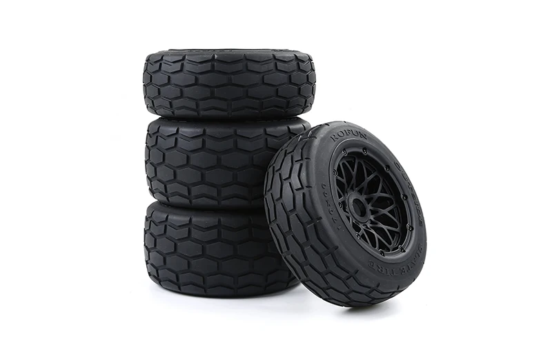 1/5 Rofun Rc Car Highway Front and Rear Complete Tire 4pc for 1/5 Hpi Rovan Km Baja 5b Parts