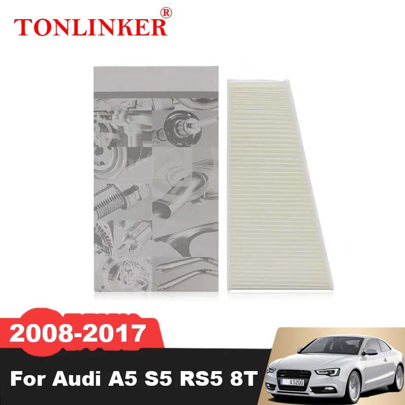 TONLINKER External Cabin Filter For Audi A5 8T S5 RS5 B8 2008 2009 2010 2011 2012 2013 2014 2015 2016 2017 8KD819441 All Model