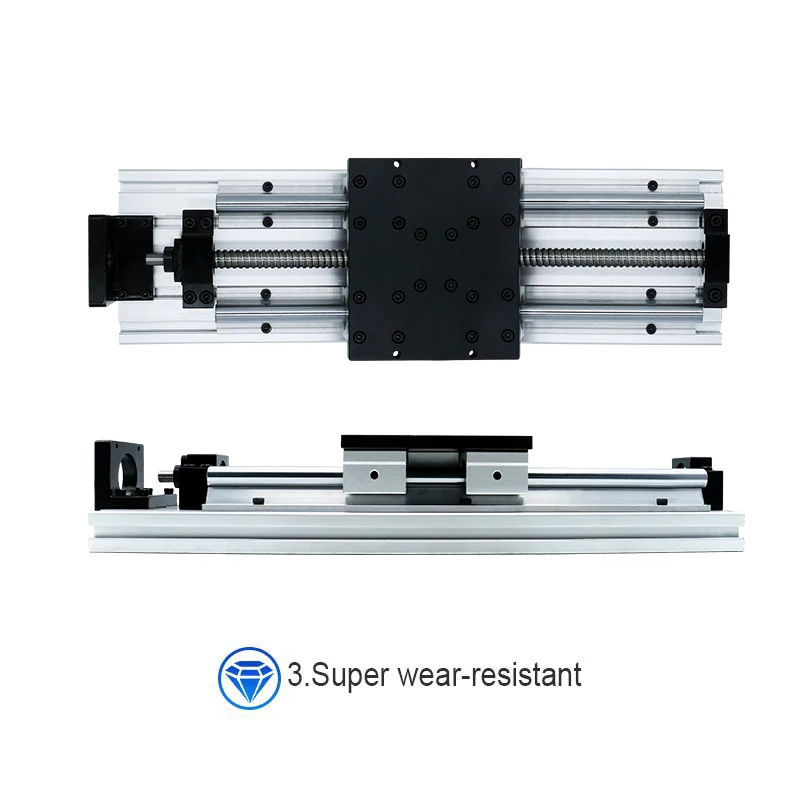 Imagem -04 - Deslize o Módulo Linear Stage para Stepper Motor Bola Parafuso Guia Linear Eixo z Sfu1605 1610 Sbr16 Nema23 Nema34