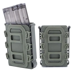 Rifle Mag Pouch Holster 5.56 and 7.62 Soft Magazine Pouches Holder Tactical Mag Carrier with Molle Clips for M4 M16, AR15, AK47
