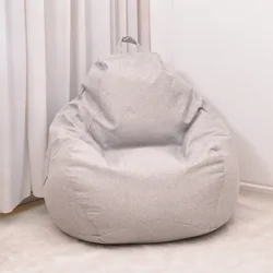 Venda grande xl 100x120 algodão beanbag sofá capa sem enchimento saco de feijão puff tatami asiento sofá tatami cadeiras capas