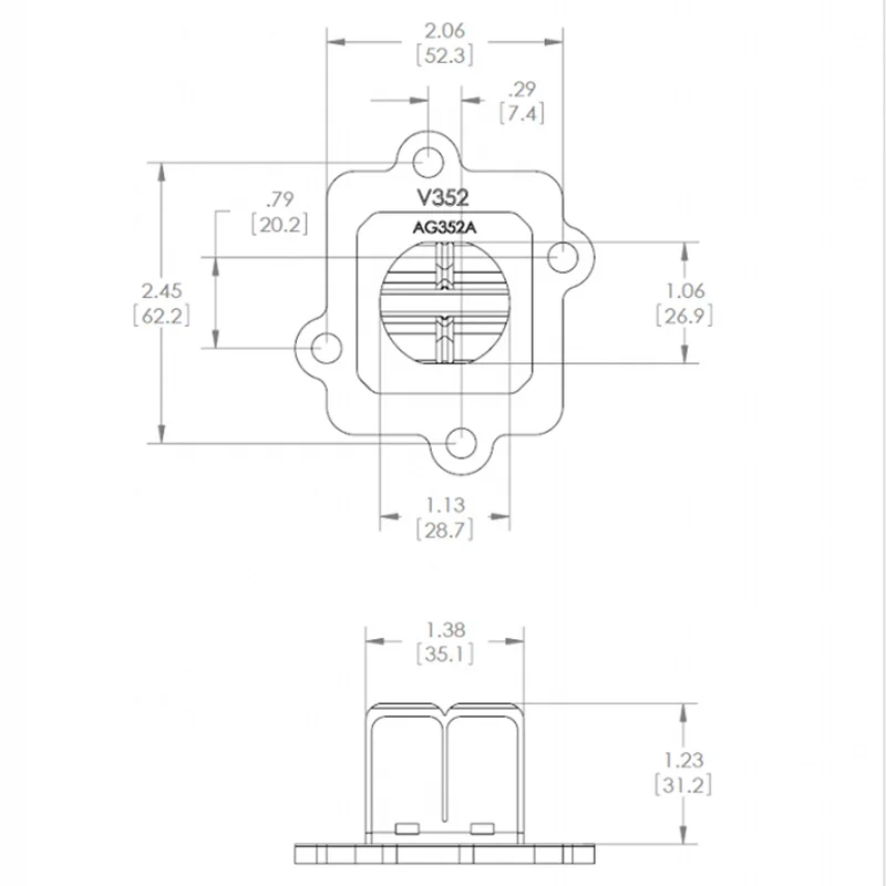 Motorcycle Reed Valve Kit V352A V352B V-Force 3 for Min Horiz Yamaha 50 YQ Aerox R E2 2003-2012 JOG 50 CY50 Accessories