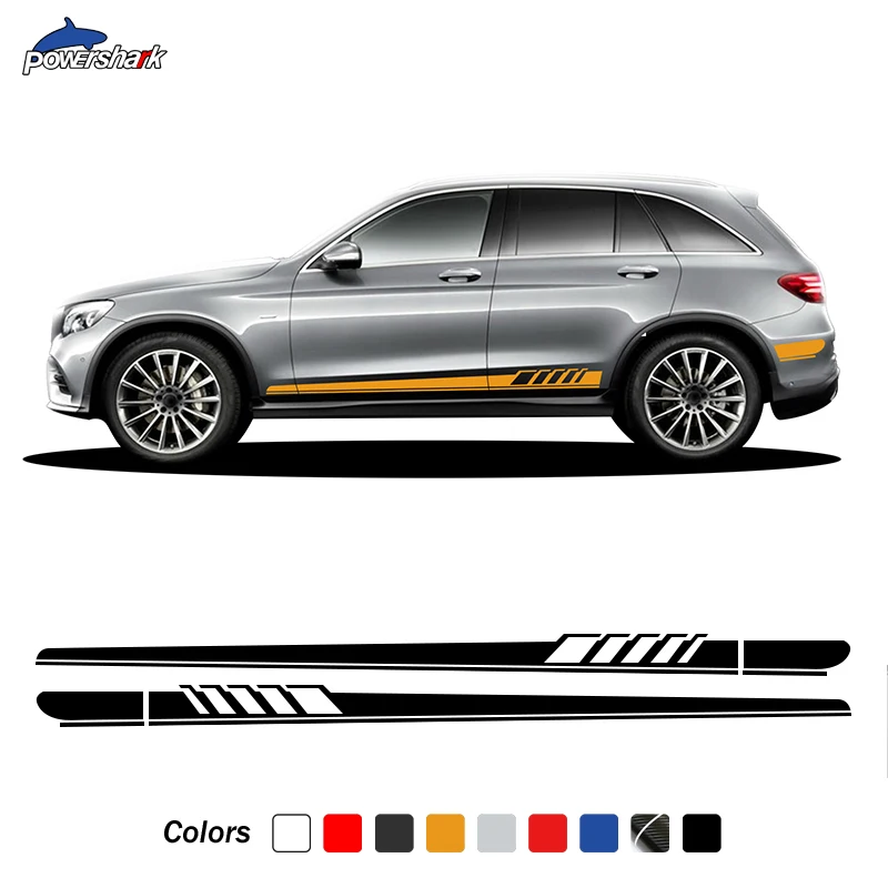 

Наклейка для юбки Mercedes Benz GLC Class X253 C253 Coupe GLC250 GLC300 GLC63 AMG, 2 шт.