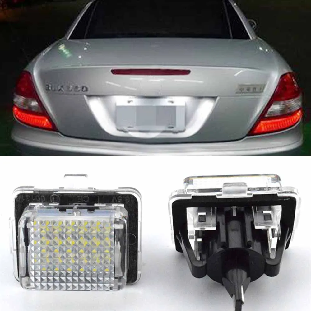 CSCSNL Error Free SMD LED Number License Plate Light Kit for Mercedes W204 W212 C207 C216 W221 car license Plate lights