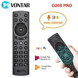 G20S PRO 2.4G bezprzewodowy z pilotem podświetlany Air Mouse żyroskop asystent Google dla H96 X96 Max Plus TV BOX z androidem